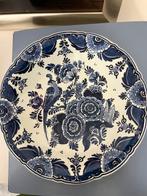 Vintage wandbord blauw/wit, Huis en Inrichting, Ophalen of Verzenden, Zo goed als nieuw