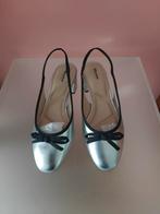 Dune ballerina instap zilver schoen met 39, Ophalen of Verzenden, Zo goed als nieuw, Overige kleuren