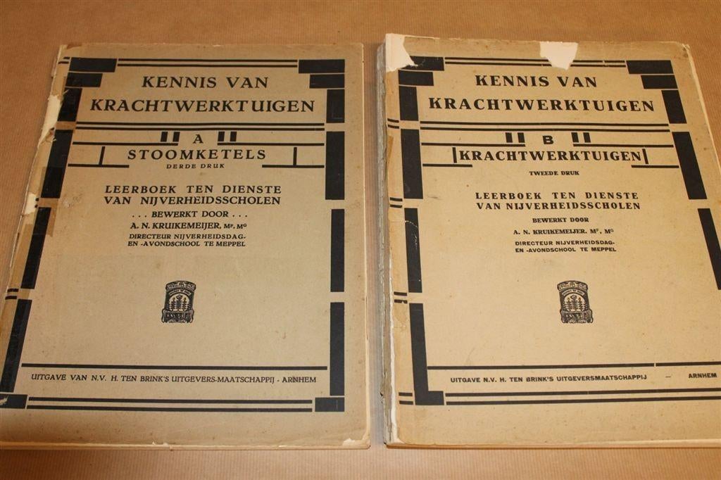 Kennis van krachtwerktuigen - Stoomketels e.d. 1933, Boeken, Techniek, Gelezen, Bouwkunde, Ophalen of Verzenden