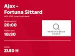 AJAX - FORTUNA SITTARD F SIDE KAARTJE, Tickets en Kaartjes, Twee personen