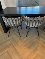 Eetkamer stoelen (Wave chair) Velvet Grijs (6 stuks te koop), Huis en Inrichting, Stoelen, Ophalen, Zo goed als nieuw, Eetkamer stoelen (Wave chair)