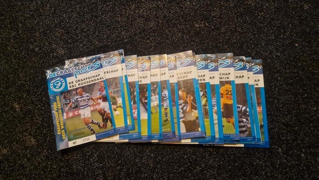 De Graafschap programmaboekjes 2002-2003 compleet op 1na, Ophalen of Verzenden, Gebruikt, Overige binnenlandse clubs, Boek of Tijdschrift
