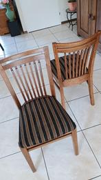 Eiken eetkamerstoelen, Huis en Inrichting, Stoelen, Ophalen, Gebruikt, Bruin, Klassiek