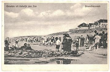 959528 Katwijk aan Zee Strandvermaak ZH 1928 Gelopen met  beschikbaar voor biedingen