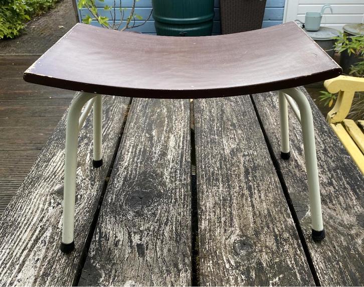 Leuk Gebroeders de Wit Krukje - vintage retro mid century, Huis en Inrichting, Krukjes, Gebruikt, IJzer, Ophalen of Verzenden