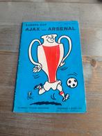 Ajax programmaboekje kwartfinale 1972 tegen arsenal, Ophalen of Verzenden, Zo goed als nieuw, Ajax, Boek of Tijdschrift