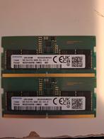 2X8GB DDR5 SODIMM 5200MTS, Computers en Software, RAM geheugen, Ophalen of Verzenden, Zo goed als nieuw, DDR5, Laptop