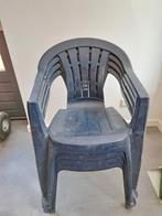 4 Jardin tuinstoelen donkerblauw, Ophalen, Zo goed als nieuw, Kunststof, Stapelbaar