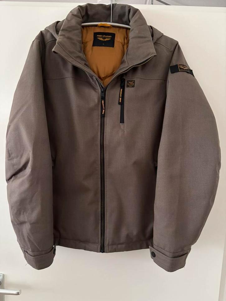PME winterjas Strator Icon 2.0, Kleding | Heren, Jassen | Winter, Zo goed als nieuw, Overige maten, Bruin, Ophalen of Verzenden