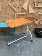 Vintage leestafel werktafel, Ophalen, Gebruikt, 50 tot 100 cm, Grenenhout