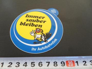 sticker Immer sauber bleiben Ihr Autobahnfink *  beschikbaar voor biedingen