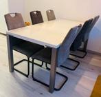 Eettafel, Huis en Inrichting, Tafels | Eettafels, Overige materialen, Gebruikt, 100 tot 150 cm, Ophalen of Verzenden