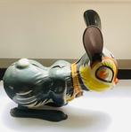 1950 Blikken Opwindbaar konijn,Hopping Rabbit,Line Mar Japan, Antiek en Kunst, Antiek | Speelgoed, Ophalen