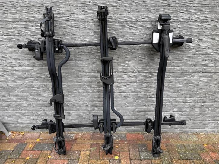 Thule fietsendragers voor dakrails, Auto diversen, Fietsendragers, Zo goed als nieuw, Dakdrager, 3 fietsen of meer, Brede banden