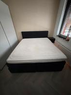 Swiss Sense Boxspring 180x200 Leather Zwart + Aeromax Topper, Ophalen, Overige materialen, Gebruikt, Zwart