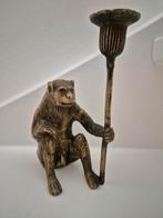 Vintage apen Kaarsenstandaard, Antiek en Kunst, Ophalen of Verzenden, Koper of Brons