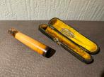 Antieke pijpenkop met etui, Ophalen of Verzenden, Gebruikt