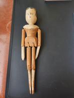 Antieke houten pop met scharnierende ledematen, Antiek en Kunst, Antiek | Speelgoed, Ophalen of Verzenden