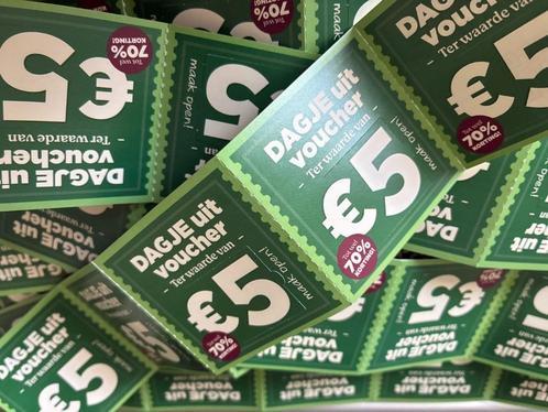 Dagjes Uit vouchers t.w.v. €5,-, Verzamelen, Supermarktacties, Plus, Ophalen of Verzenden