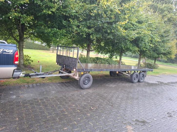 Schamelwagen schamel aanhanger kar wagen schamelaanhanger, Doe-het-zelf en Verbouw, Transportwagens, Gebruikt, Transportkar, 100 liter of meer