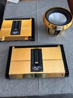 Rockford gold serie set 2 X versterker+ 12 sub, Ophalen, Gebruikt