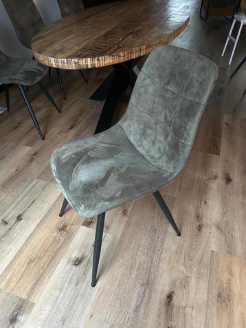 6x Eetstoel Pasco Olive beschikbaar voor biedingen