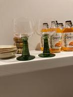 2 Vintage Roemer Wijnglazen Groen, Antiek en Kunst, Ophalen