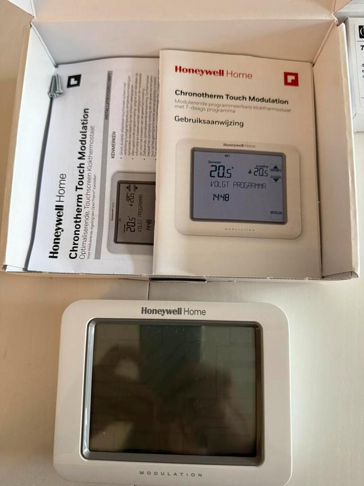 Honeywell modulerende klokthermostaat, Doe-het-zelf en Verbouw, Thermostaten, Zo goed als nieuw, Ophalen of Verzenden