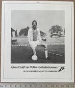 Johan Cruyff Ajax op PUMA voetbalschoenen, Verzamelen, Sportartikelen en Voetbal, Zo goed als nieuw, Ajax, Poster, Plaatje of Sticker