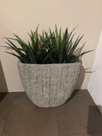 Bloempot grijs, Ophalen, Zo goed als nieuw, Rond