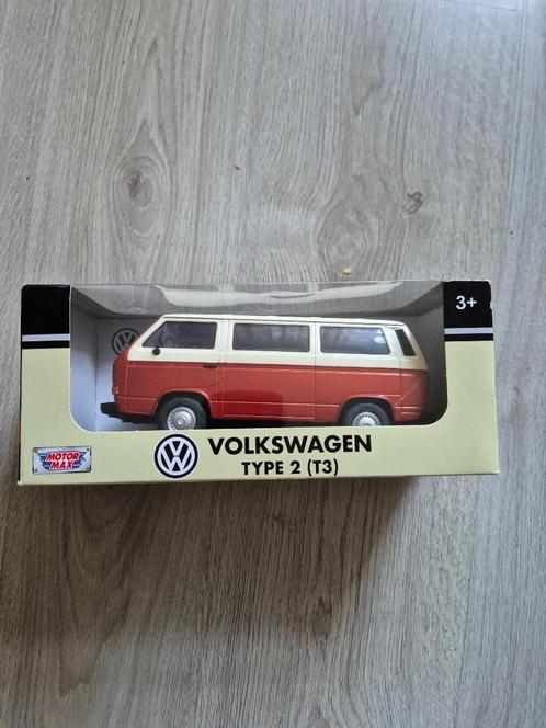 Motor max motormax VW Volkswagen T3 bruin 1:24, Hobby en Vrije tijd, Modelauto's | 1:24, Nieuw, Motor, Motormax, Ophalen of Verzenden