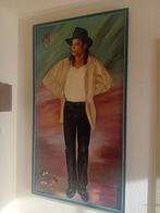 BELGIE Levensecht schilderij Michael Jackson, Antiek en Kunst, Ophalen