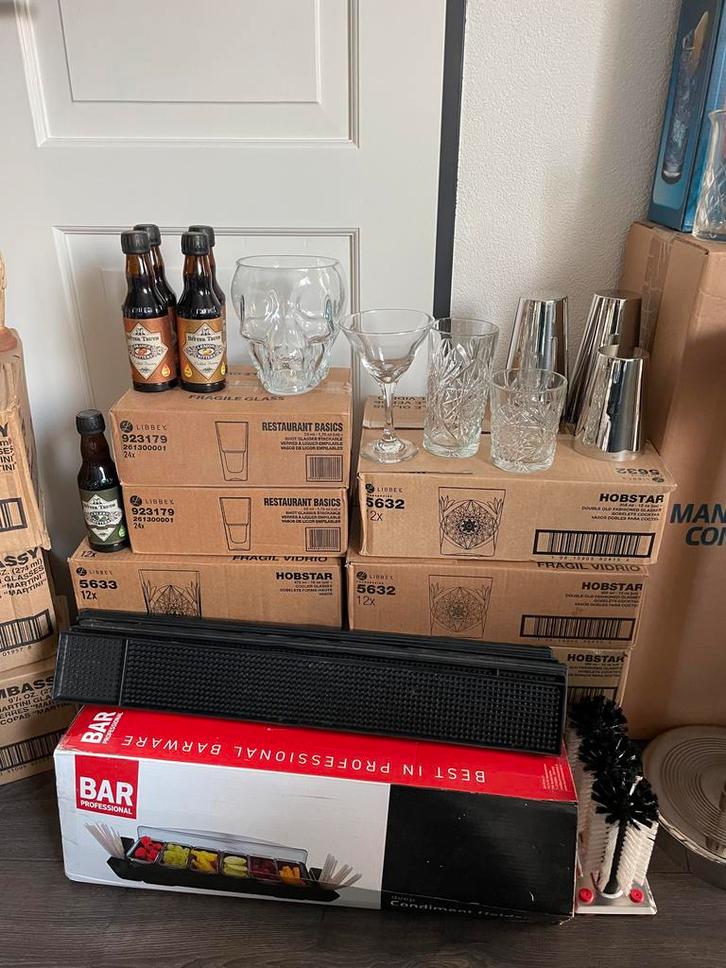 Complete Cocktail Collectie te Koop, Verzamelen, Glas en Borrelglaasjes, Nieuw, Overige typen, Ophalen