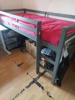 Halfhoog slaper 1 persoons, Kinderen en Baby's, Kinderkamer | Stapelbedden en Hoogslapers, Ophalen, Zo goed als nieuw, Halfhoogslaper