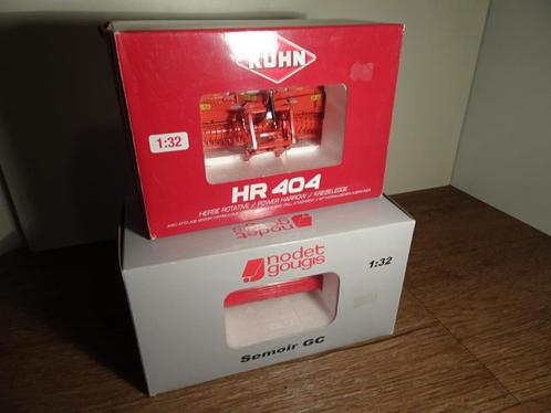Te koop Kuhn HR 404 rotorkopeg + Nodet GC zaaimachine., Hobby en Vrije tijd, Modelauto's | 1:32, Nieuw, Tractor of Landbouw, Overige merken
