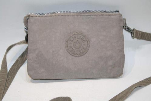 Kipling kleine donker beige damen-heren schoudertas, Sieraden, Tassen en Uiterlijk, Tassen | Damestassen, Gebruikt, Schoudertasje