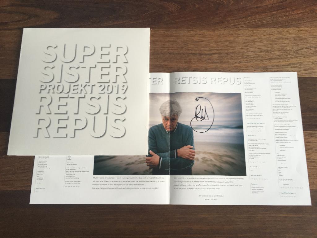 Vinyl LP Supersister Projekt 2019 Retsis Repus WHITE SIGNED, Ophalen of Verzenden, Nieuw in verpakking, 12 inch