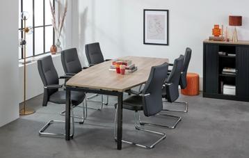 Vergadertafel N-poot zwevend blad 240x120/80cm beschikbaar voor biedingen