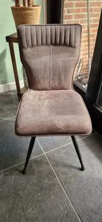 6 Bruine Stoelen, Huis en Inrichting, Stoelen, Gebruikt, Bruin, Ophalen of Verzenden, Metaal