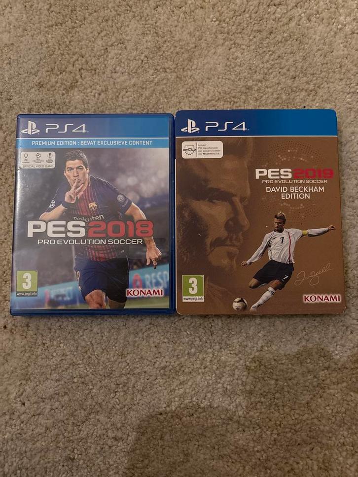PES 2018 & 2019 - PS4, Spelcomputers en Games, Games | Pc, Gebruikt, Sport, 1 speler, Vanaf 3 jaar, Eén computer, Ophalen of Verzenden