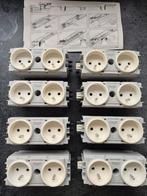 8x Hager Tehalit Evoline Stopcontacten G39989010, Ophalen of Verzenden, Nieuw, Stopcontact