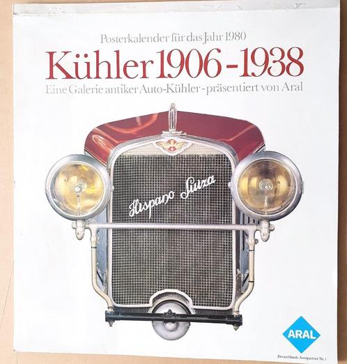 Aral kalender uit 1980, "Kühler 1906 - 1938", Verzamelen, Automerken, Motoren en Formule 1, Zo goed als nieuw, Auto's, Ophalen of Verzenden