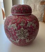 Prachtige vintage Chinese vaas, gemberpot met deksel, Ophalen of Verzenden