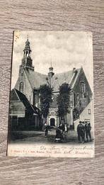 Oude ansichtkaart Maassluis Kerk met inwoners 1904, Verzamelen, Ophalen of Verzenden, Voor 1920, Gelopen, Zuid-Holland