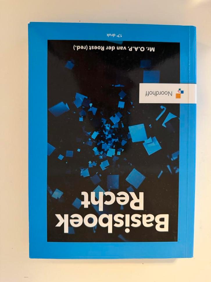 O.A.P. van der Roest - Basisboek Recht, Boeken, Wetenschap, Zo goed als nieuw, Sociale wetenschap, Ophalen of Verzenden