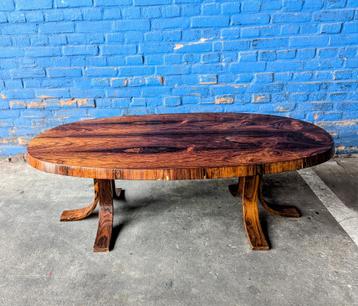 salontafel vintage seventies pallissanderhout beschikbaar voor biedingen