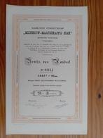 Aandeel Mijnbouw-Maatschappij SIAK - Batavia - 1901, Ophalen of Verzenden, Voor 1920, Aandeel