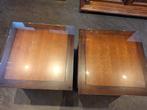 Prachtige salontafels bijzettafels in warme kersen kleur, Ophalen, 50 tot 100 cm, 50 tot 75 cm, Glas