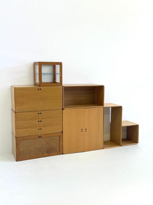Set van acht modulaire Samara kast van Derk Jan de Vries voo, Huis en Inrichting, Kasten | Buffetkasten, Zo goed als nieuw, 25 tot 50 cm