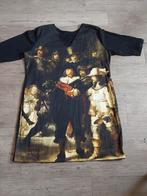 De nachtwacht jurk kunst Rembrandt 10,-, Ophalen of Verzenden, Zo goed als nieuw, Maat 42/44 (L), Korte mouw